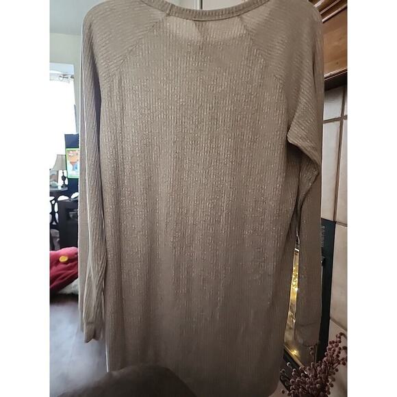 Bobi Los Angeles Sweater Womens Small Tan Pulllover Cotton Long Sleeve NWT A108 - Picture 4 of 6